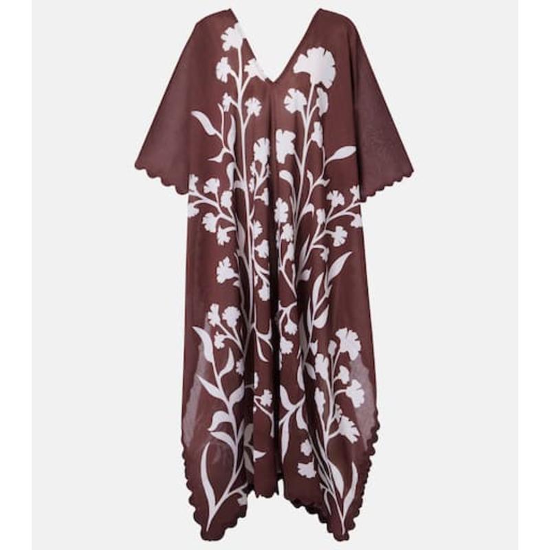 Juliet Dunn 女士 中长连衣裙 花朵棉质土耳其式长衫