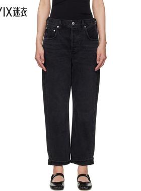 Citizens of Humanity 女款黑色 Dahlia Bow Leg Baby Roll 牛仔