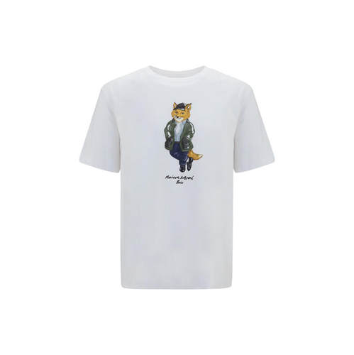 Maison Kitsuné 男士 FW26 T恤 Weekend 狐狸棉质