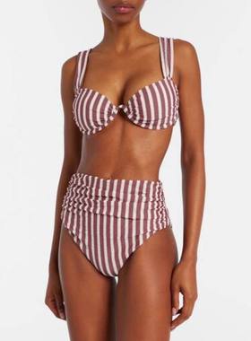 SIMKHAI 女士 比基尼 Anniston 条纹比基尼上装