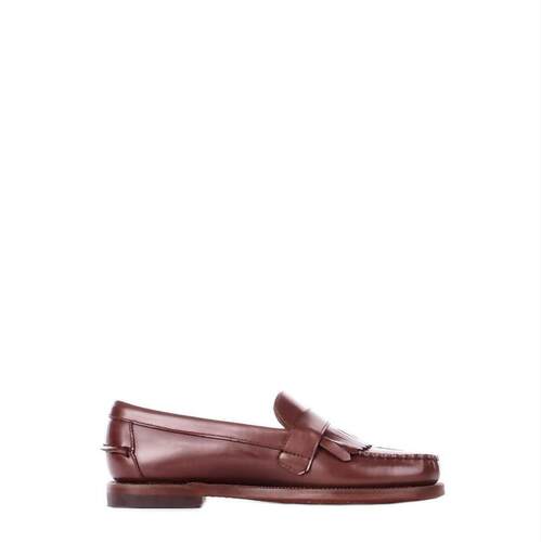 Sebago 仕品高 女士 FW25 休闲皮鞋 塞巴戈啤酒流苏软皮鞋