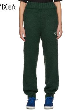 Ader Error 女士绿色刺绣运动裤 迷衣时尚