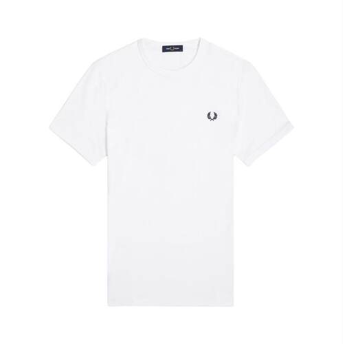 Fred Perry 弗莱德.派瑞 男士 SS26 T恤 白色棉质
