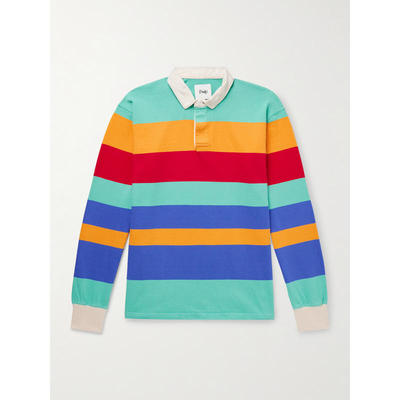 Drake's 男士 SS26 衬衫 条纹棉针织Polo衫