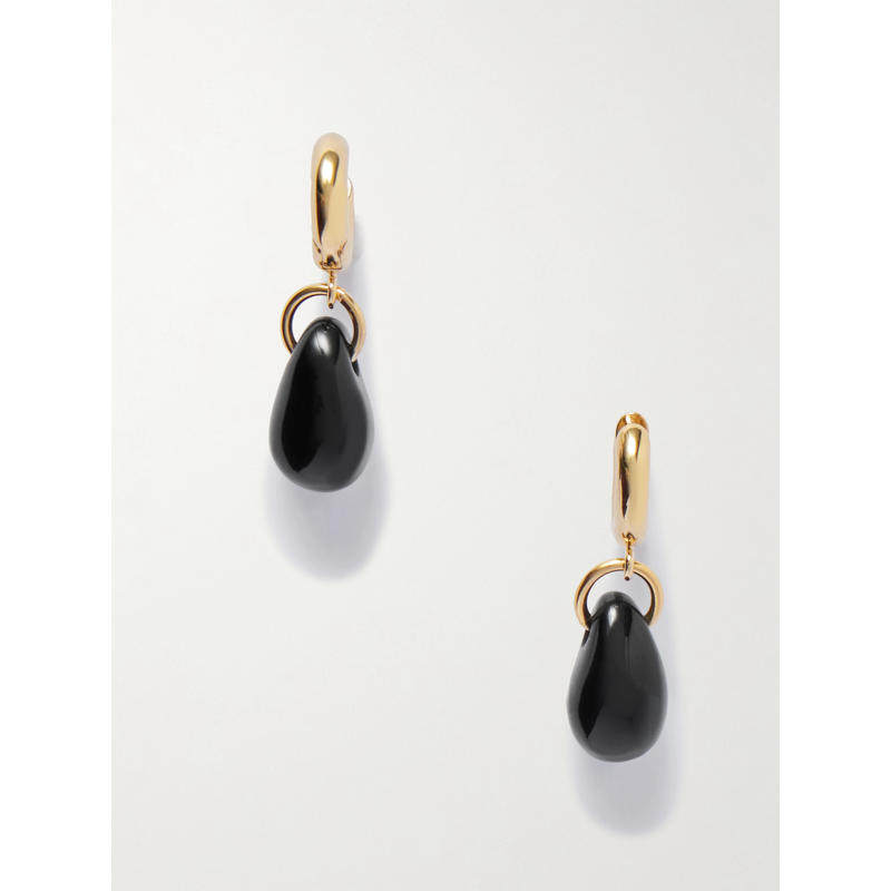 ISABEL MARANT 女士 耳环 小号镀金玛瑙石耳环