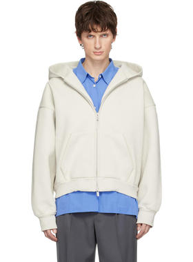 Seventh 男士 卫衣 灰白色 V2 Zipped 连帽衫