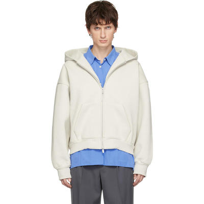 Seventh 男士 卫衣 灰白色 V2 Zipped 连帽衫