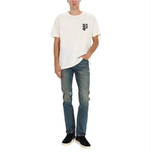 Purple Brand 男士 FW25 牛仔长裤 Purple品牌修身破洞牛仔裤