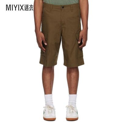 Carhartt 卡哈特 男 棕色 Regular 工装短裤 迷衣时尚