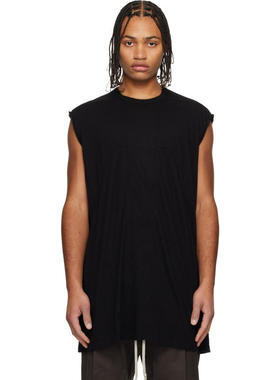 Rick Owens 男士 T恤 黑色 Concordians Splintered Tarp T 恤