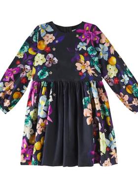 Molo 女童 连衣裙 Como 花朵棉质童装