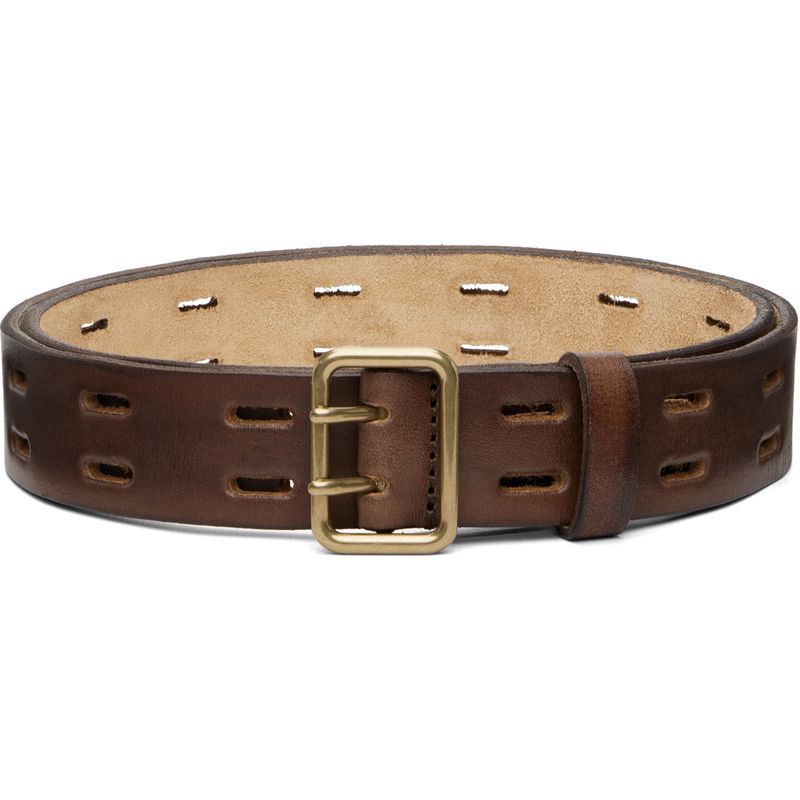 DSquared2 D二次方 男士 腰带 棕色 Perforated Leather图片