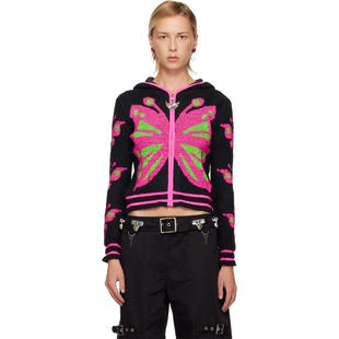 卫衣 黑色 Neon Chopova 连帽衫 女士 Butterfly Lowena