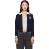 Rich Zipped 女士 海军蓝 Sporty Club 开衫 Royal