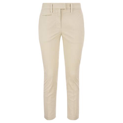 DONDUP 女士 SS23 长裤 PERFECT 修身棉质华达呢裤子