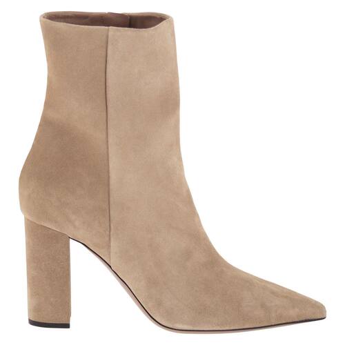 Paris Texas 女士 FW26 短靴 ANJA BOOT 85 及踝绒面革