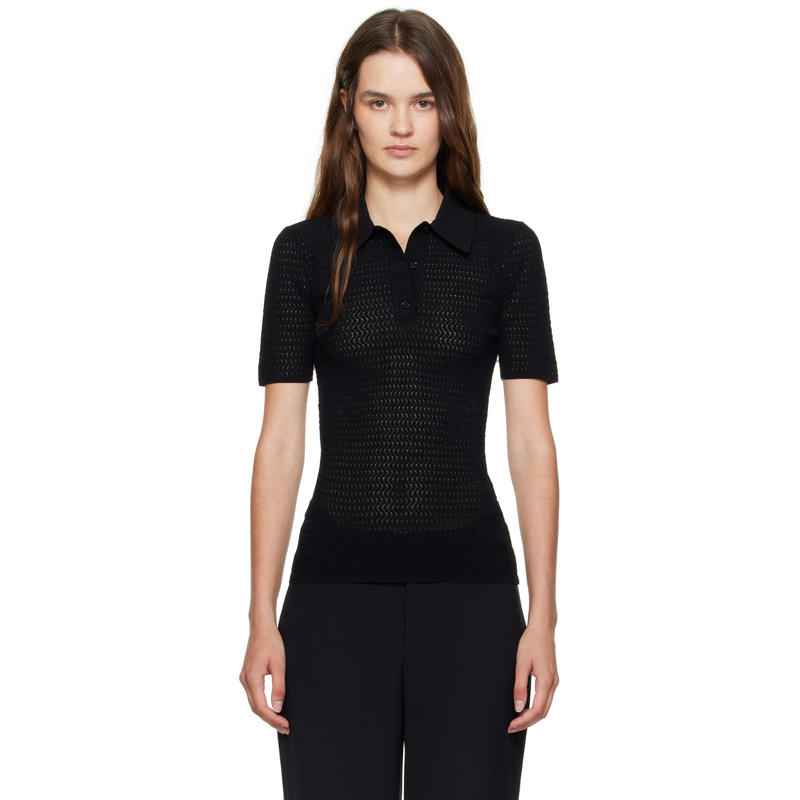Victoria Beckham 女士 POLO衫 黑色 Polo 衫