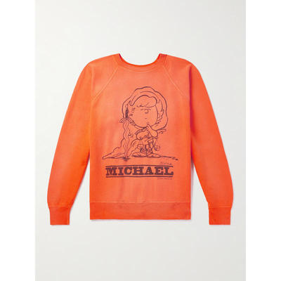 SAINT MXXXXXX 男士 衬衫 Michael 磨破印花棉针织运动衫