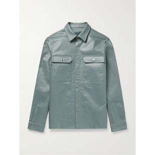 Rick Owens 瑞克·欧文斯 男士 SS25 夹克 涂层有机牛仔衬衫式