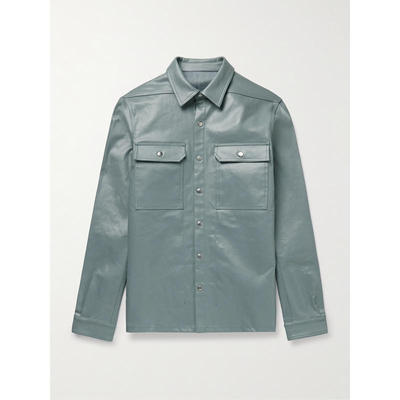 Rick Owens 瑞克·欧文斯 男士 SS25 夹克 涂层有机牛仔衬衫式