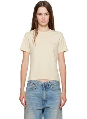 Amiri 埃米尔 女士 T恤 灰白色 Bleach Bandana Patch