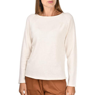 Gran Sasso 格兰·萨索 女士 SS26 上衣 白色羊绒圆领针织衫