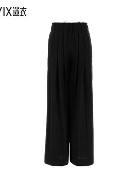 [秋冬新品]PT 女款BENEDETTA 刺绣弹力羊毛阔腿裤子 迷衣时尚