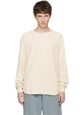 Les Tien 男士 T恤 灰白色 Baseball Hem 亨利衫