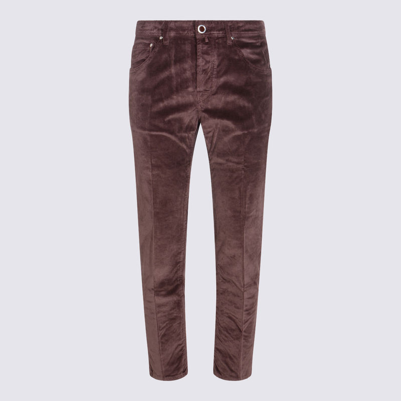 Jacob Cohen 男士 FW25 长裤 红色裤子