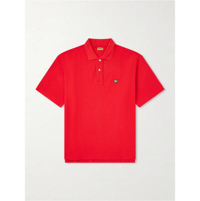 HUMAN MADE 男士 FW26 POLO衫 Logo-Appliquéd 棉质凸纹布