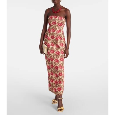 Posse 女款Rosalie 花朵亚麻紧身束胸连衣裙 迷衣时尚