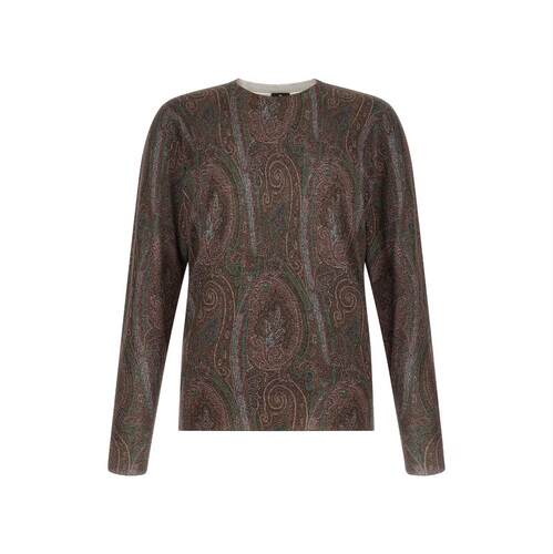 Etro 艾绰 男士 FW26 毛衣 C-NECK 针织上衣意大利官网直邮进口
