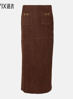 RIXO 女款Edwina 绒面革半身裙 迷衣时尚