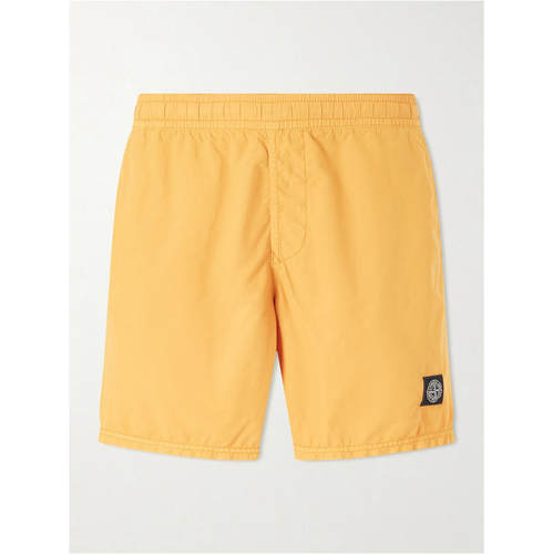 Stone Island 石头岛 男士 FW26 泳裤 Shell 直筒中长徽标印花