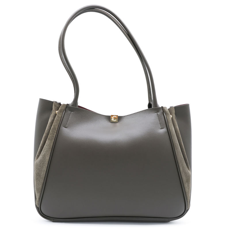 Coccinelle 女士 FW26 托特包 PANSY 泥浆色皮革手提包图片