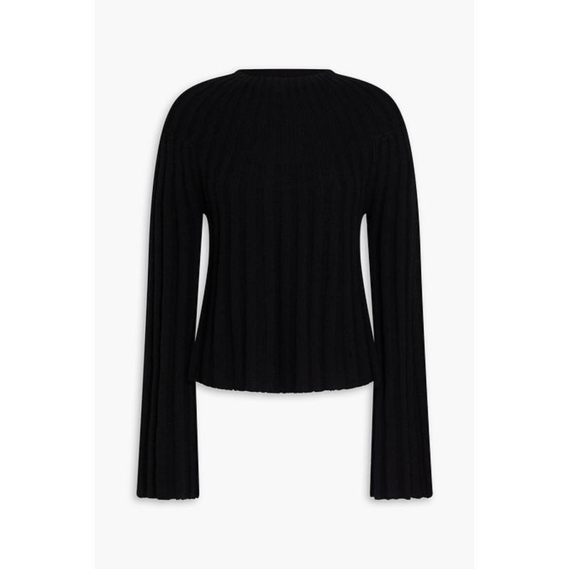 LOU LOU 女士 毛衣 罗纹羊毛羊绒混纺毛衣