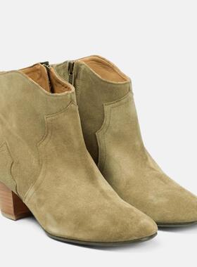 isabel marant 伊莎贝尔·玛兰 女士 短靴 Dicker 绒面革