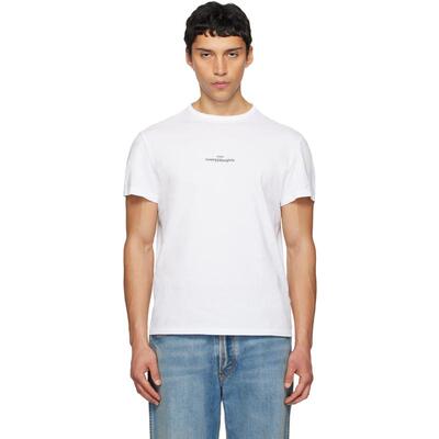 Maison Margiela 马丁·马吉拉 男士 T恤 白色 Distorted Logo