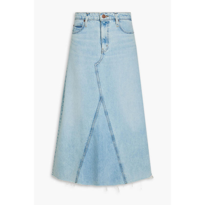 FRAME 女士 中长裙 Dorothy 牛仔中长半身裙