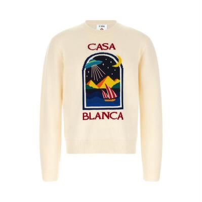Casablanca 男士 FW26 毛衣 'Pyramid Abduction'