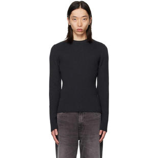 Our Legacy 男士 毛衣 黑色 Compact Round