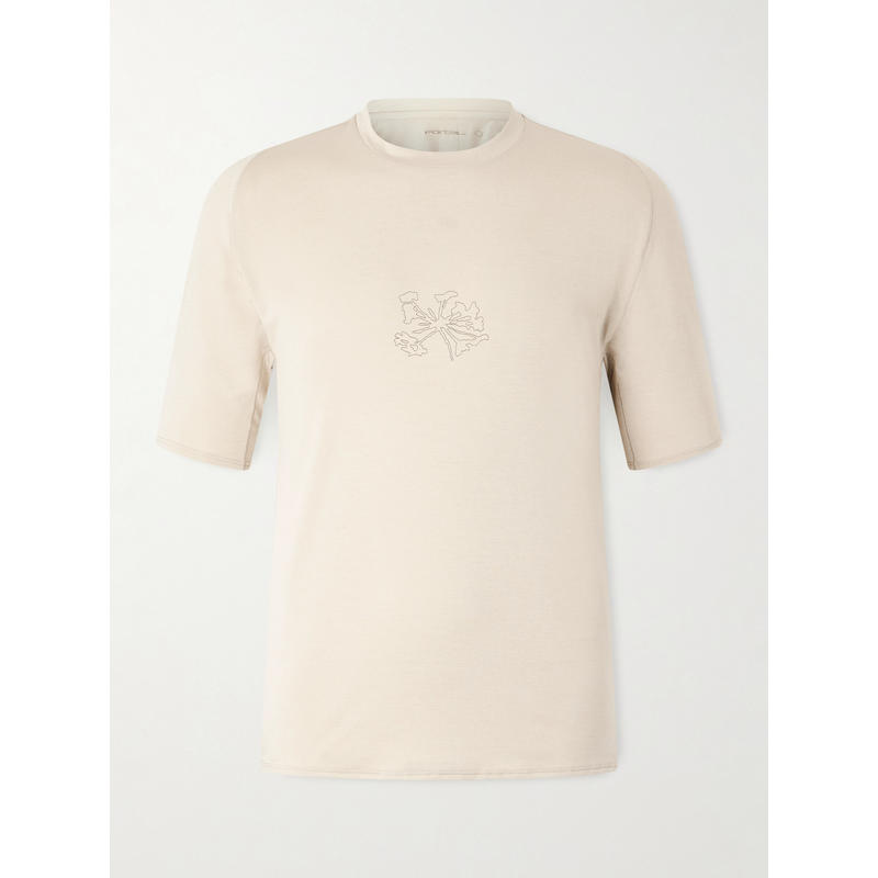 PORTAL 男士 SS26 T恤 Lateral Recycled-Jersey 耸肩徽标印花T恤