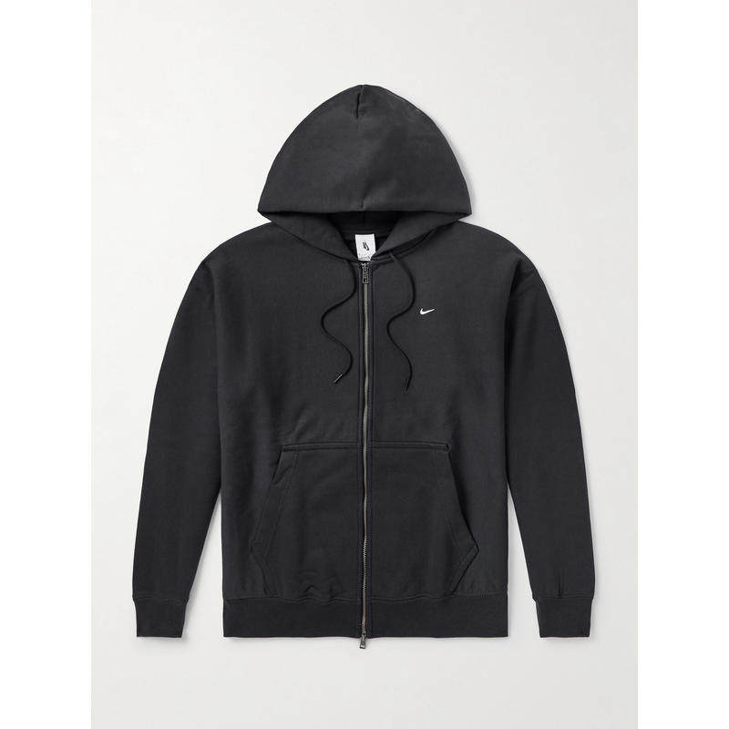 Nike 男士 卫衣 Solo '勾'Logo刺绣棉混纺针织连帽衫