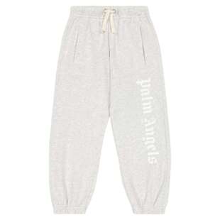 Palm Angels 棕榈天使 男童 运动长裤 徽标棉质针织运动裤童装