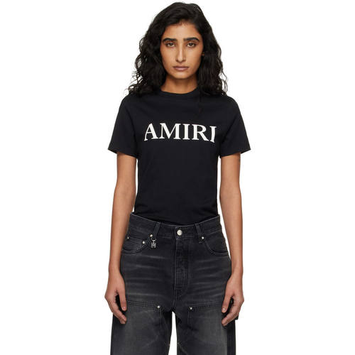 Amiri 埃米尔 女士 T恤 黑色 Amiri Core Logo