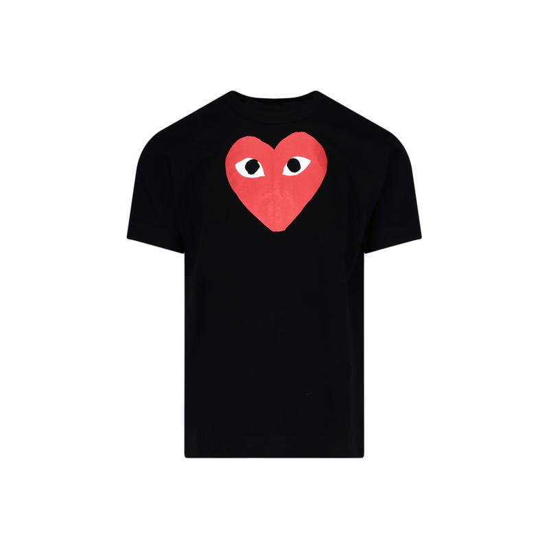 Comme Des Garcons Play 中性（成人） T恤 and Polos T恤黑色T恤