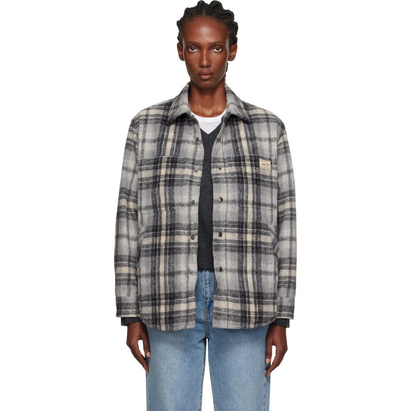 Dunst 女士 夹克 灰色 Quilted Check Flannel 夹克