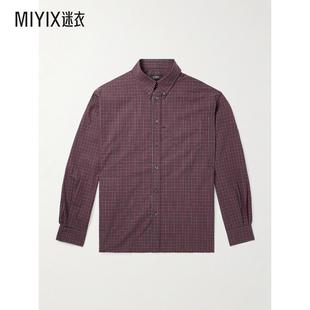 Chavarria Willy 男款 Veterano 衣领格纹棉 领尖带扣式 秋冬新品