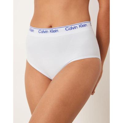 Calvin Klein 女士 内衣 塑形高腰蓝色内裤(icey)