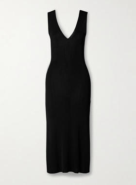Nili Lotan 女士 FW25 中长连衣裙 Bernice 弹性针织中长连衣裙